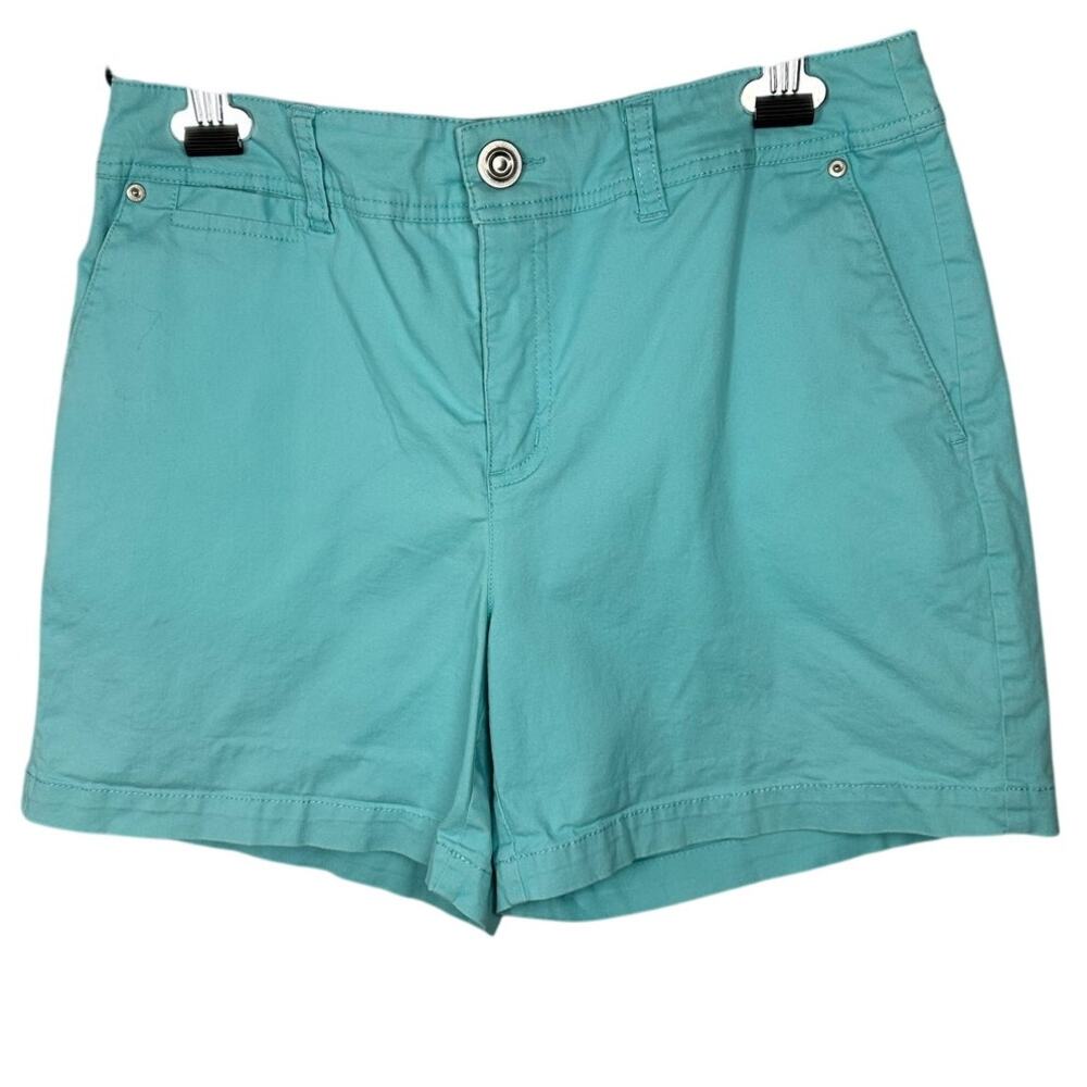 Tribal Jeans Blue Cotton Blend Shorts Women's 4